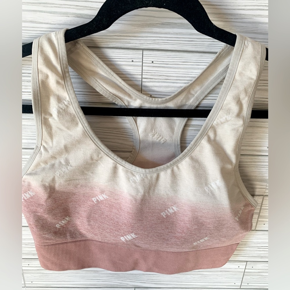 Pink sports bra ombre